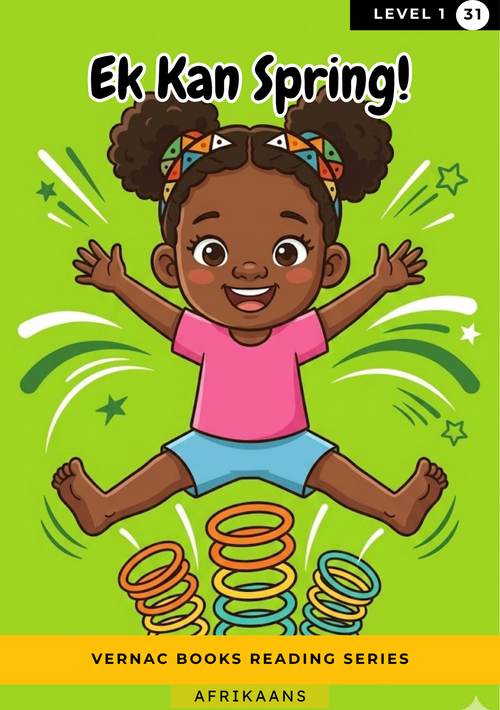 Ek Kan Spring! – Grade 1 Afrikaans Early Reader | Vernac Books